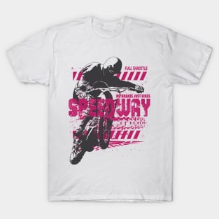 Speedway Full Throttle, No Breaks Just Bikes T-Shirt